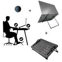 Kit Ergonômico NR-17 Home Office Escritório com Bolinha Anti Stress