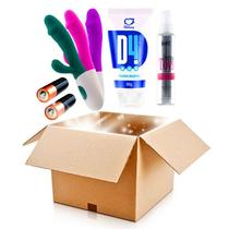 Kit Erótico Vibrador Ponto G Lub D4 Limpa Toys