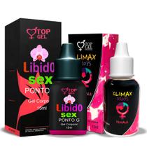 Kit Eróticos Sex Shop Produtos eróticos Top Gel Cli Lib