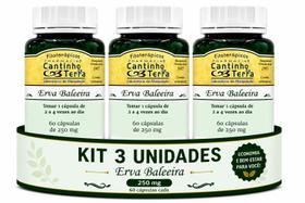 Kit Erva Baleeira 250 mg 60 Cápsulas 3 unidades Kit Erva Baleeira 250 mg 60 Cápsulas 3 unidades