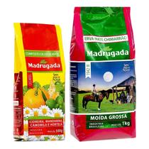 Kit Erva Mate Moída Grossa e Composto Cascarita Madrugada Chimarrão Kit Erva Mate Moída Grossa e Composto Cascarita Madrugada Chimarrão