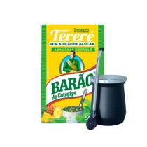 Kit Erva Tereré Premium Abacaxi Hortelã Barão 500g Com Cuia