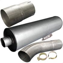 Kit Escap Silencioso + Luva + Tubo Caminhão 1614 1714 89 96