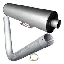 Kit Escap Silencioso + Tubo Caminhão 1214 1414 Turbo 89 96