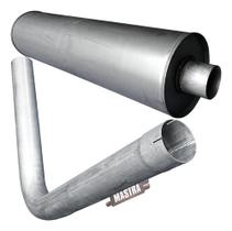 Kit Escap Silencioso + Tubo Caminhão 1214 1414 Turbo 89 96