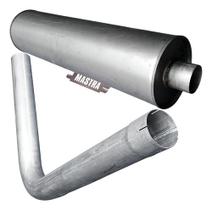 Kit Escap Silencioso + Tubo Caminhão 1214 1414 Turbo 89 A 96