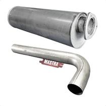 Kit Escap Silencioso + Tubo Caminhão Volvo N Nl 10/12 Até 89