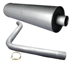Kit Escap Silencioso+ Tubo Longo Caminhão 1621 Turbo 89 A 96