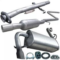 Kit Escap Tubo + Abafador + Silencioso Uno Mille 1.0 06 09 Kit Escap Tubo + Abafador + Silencioso Uno Mille 1.0 06 09