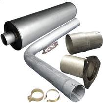 Kit Escap Tubos+ Silencioso+ Luva Caminhão 1214 1414 89 A 96