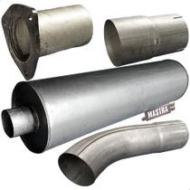 Kit Escap Tubos + Silencioso + Luva Caminhão 1614 1714 89 96