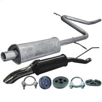 Kit Escapamento Abafador + Esportivo Palio Weekend 1.6 97 98