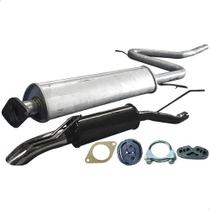 Kit Escapamento Abafador + Esportivo Palio Weekend 1.8 03 05