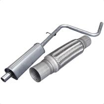 Kit Escapamento Abafador + Flexível Palio 1.0 8v 1996 A 2001