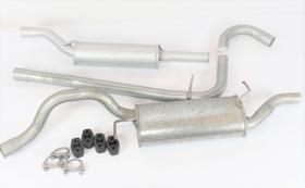 Kit Escapamento Abafador Intermediário Tubo Inter, Silencioso Traseiro Gol GV e GVI 1,6 8v Flex 09 + Kit Escapamento Abafador Intermediário Tubo Inter, Silencioso Traseiro Gol GV e GVI 1,6 8v Flex 09 +