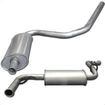 Kit Escapamento Abafador + Silencioso Fiat Uno G1 85 A 02