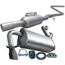 Kit Escapamento Abafador + Silencioso Fiat Uno Mille 06 09 Kit Escapamento Abafador + Silencioso Fiat Uno Mille 06 09