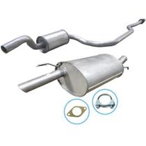 Kit Escapamento Abafador + Silencioso Fiesta 1.4 16v 96 A 98