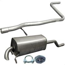 Kit Escapamento Abafador + Silencioso Fiesta Hatch 1.0 02 07
