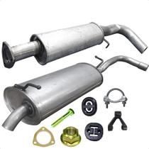 Kit Escapamento Abafador + Silencioso Gol 1.6 8v 2005 A 2008 Kit Escapamento Abafador + Silencioso Gol 1.6 8v 2005 A 2008
