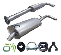 Kit Escapamento Abafador + Silencioso Gol G3 1.0 16v 01 A 05