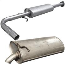 Kit Escapamento Abafador + Silencioso Gol G3 1.0 1999 A 2005