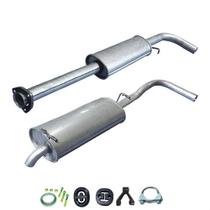 Kit Escapamento Abafador + Silencioso Gol G4 1.0 2005 A 2009