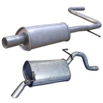 Kit Escapamento Abafador + Silencioso Palio 1.0 2001 A 2002