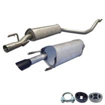 Kit Escapamento Abafador + Traseiro Agile 1.4 8v 2009 A 2014
