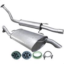 Kit Escapamento Abafador + Traseiro Corolla 1.8 16v 09 A 14 Kit Escapamento Abafador + Traseiro Corolla 1.8 16v 09 A 14