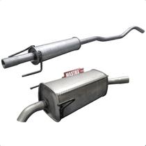 Kit Escapamento Abafador+ Traseiro Corsa Hatch 1.0 1.4 07 12