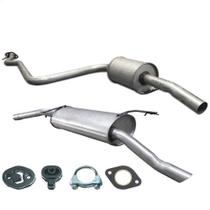 Kit Escapamento Abafador + Traseiro Courier 1.3 1998 A 1999