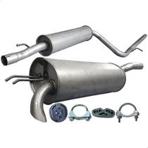 Kit Escapamento Abafador + Traseiro Doblo Cargo 1.8 8v 06 10 Kit Escapamento Abafador + Traseiro Doblo Cargo 1.8 8v 06 10