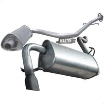Kit Escapamento Abafador+ Traseiro Fiat Uno Mille 2001 2003 Kit Escapamento Abafador+ Traseiro Fiat Uno Mille 2001 2003