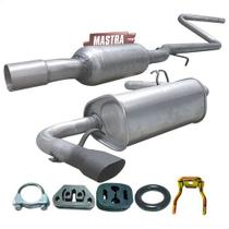 Kit Escapamento Abafador +traseiro Fiat Uno Mille 2006 2009 Kit Escapamento Abafador +traseiro Fiat Uno Mille 2006 2009