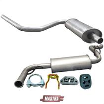 Kit Escapamento Abafador + Traseiro Fiat Uno Mille Sx 97 01