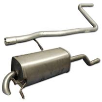 Kit Escapamento Abafador + Traseiro Fiesta Hatch 1.0 02 A 07