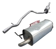 Kit Escapamento Abafador + Traseiro Fiesta Hatch 1.0 2002 05