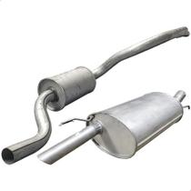 Kit Escapamento Abafador + Traseiro Fiesta Hatch 1.6 99 A 04 Kit Escapamento Abafador + Traseiro Fiesta Hatch 1.6 99 A 04