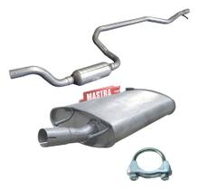 Kit Escapamento Abafador + Traseiro Fiesta Street 1.0 00 04 Kit Escapamento Abafador + Traseiro Fiesta Street 1.0 00 04