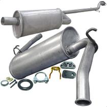Kit Escapamento Abafador + Traseiro Fiorino 1.3 8v 2003 A 06 Kit Escapamento Abafador + Traseiro Fiorino 1.3 8v 2003 A 06
