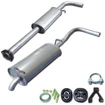 Kit Escapamento Abafador + Traseiro Gol G3 G4 1.0 8v 01 A 13