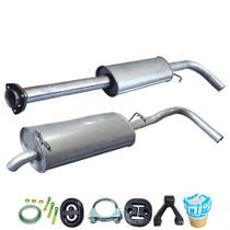Kit Escapamento Abafador + Traseiro Gol G3 G4 1.0 8v 01 A 13