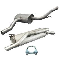 Kit Escapamento Abafador + Traseiro Marea Sw 2.0 20v 98 A 07
