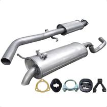 Kit Escapamento Abafador + Traseiro Saveiro 1.6 8v 00 A 05 Kit Escapamento Abafador + Traseiro Saveiro 1.6 8v 00 A 05