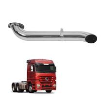 Kit Escapamento Actros 2016 Em Diante 5 Le Cromado Completo Kit Escapamento Actros 2016 Em Diante 5 Le Cromado Completo