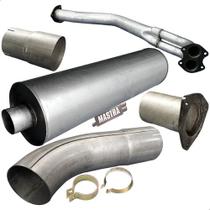 Kit Escapamento Completo Caminhão Mb 1214 / 1414 1989 A 1996