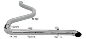 Kit Escapamento Cromado DAF XF - 5 - Lado Esquerdo