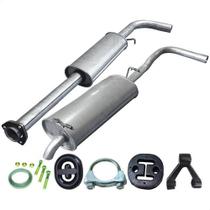 Kit Escapamento Intermediário + Traseiro Gol G3 G4 1.0 01 13