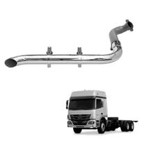 Kit Escapamento MB Atego Até 2011 Cromado LD Completo